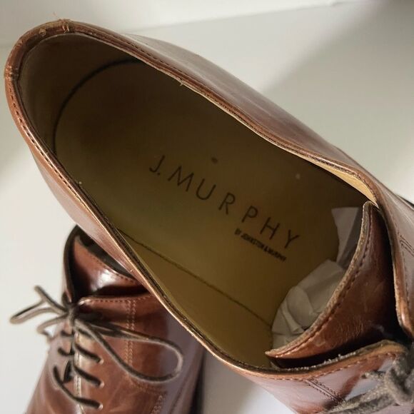 Mens Johnson and Murphy Brown Leather Oxford shoes